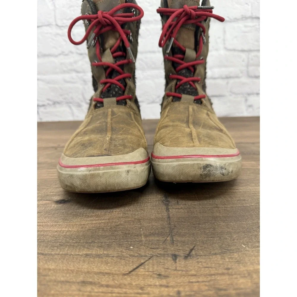 KEEN Elsa II Waterproof Duck Boots Women's 9 Brown Wool‎ Lace Up Winter HIking